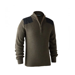 DEERHUNTER Rogaland Yarım Fermuarlı Kahve Kazak  - XL