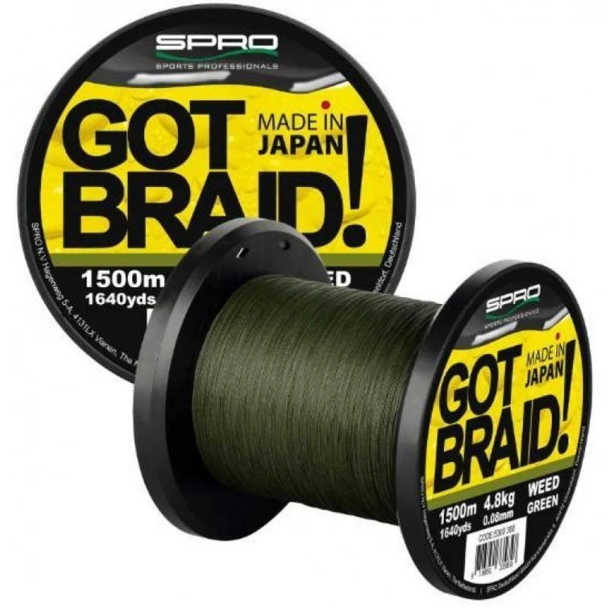 SPRO Got Braid 300m. Yeşil İp Misina 0.18