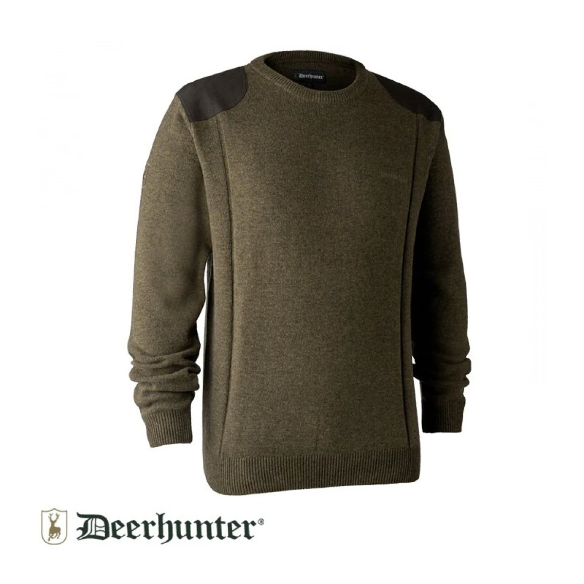 DEERHUNTER Sheffield Knit Yeşil Kazak - L
