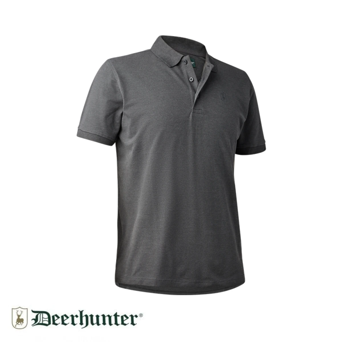 DEER HUNTER Harris Polo Yaka Gri Tişört - XXL