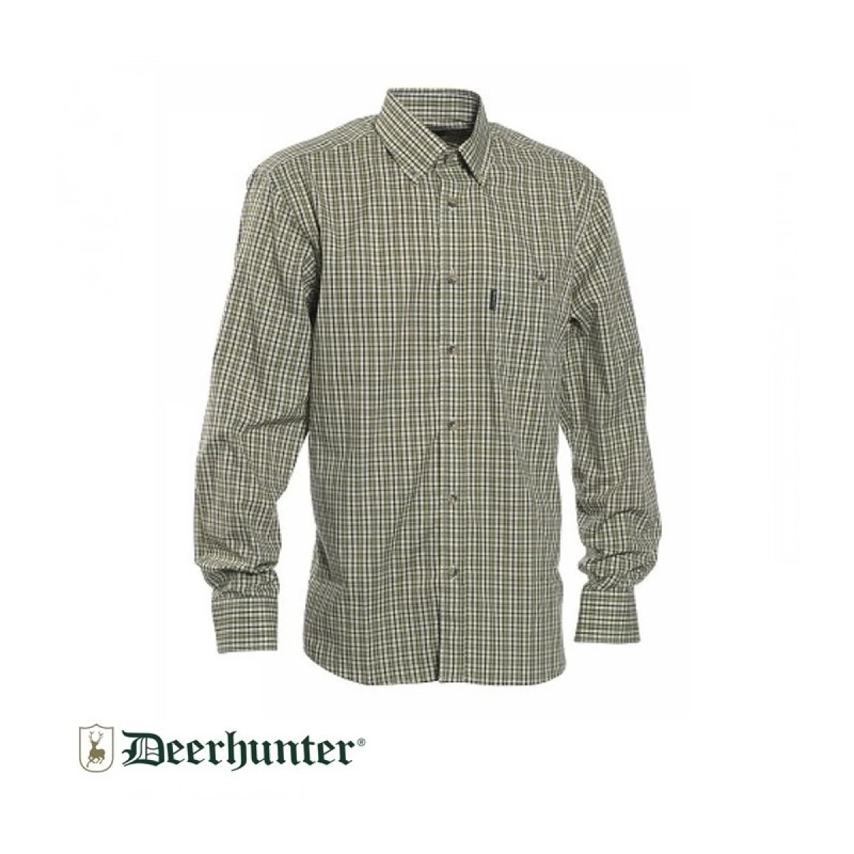 S.K.DEERHUNTER Wyatt Yeşil Kareli Uzun Kol Gömlek - 45