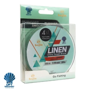 DFT Bojin 4X Linen İp Misina 0.22 mm 300 m Yeşil