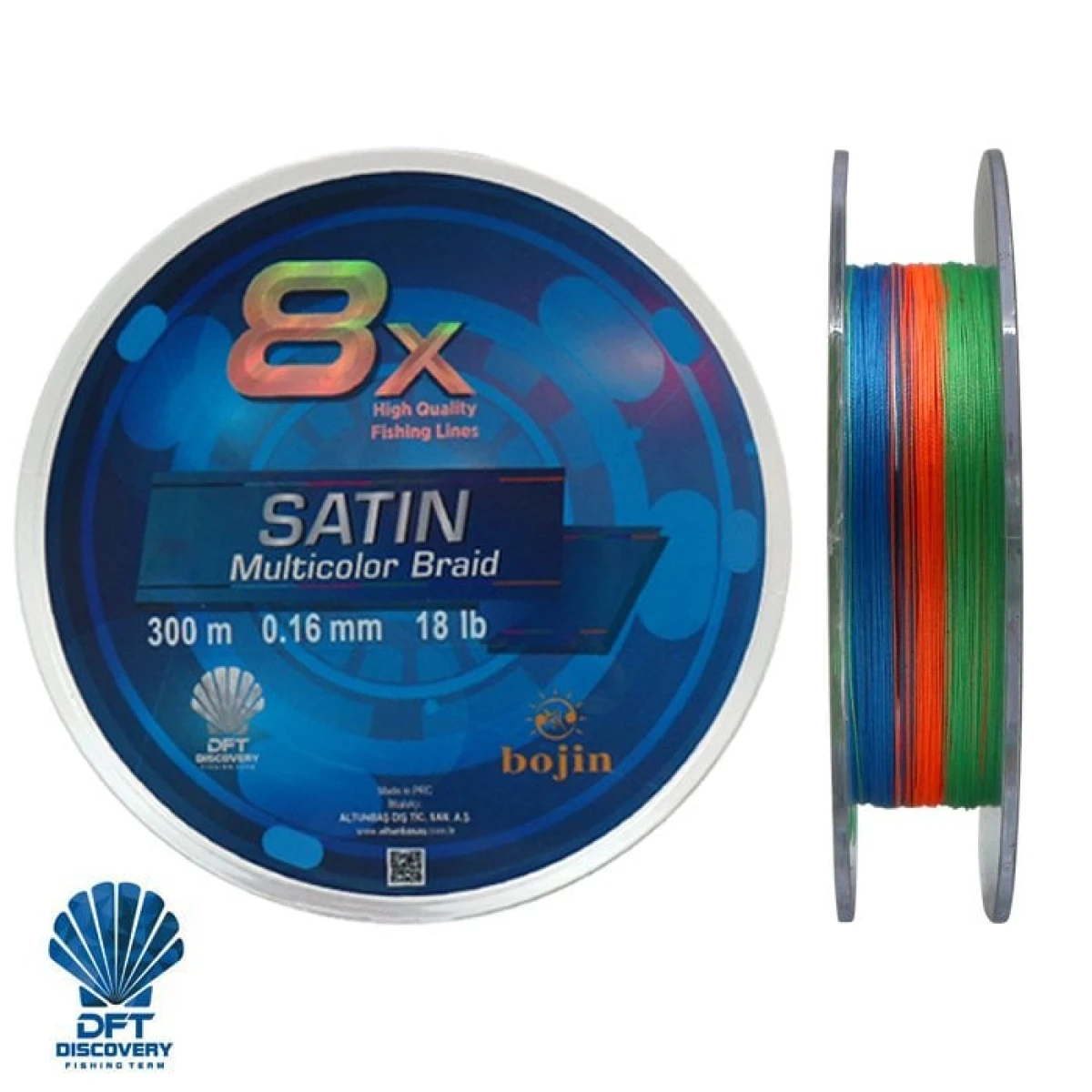 DFT Bojin 8X Satin M.Color İp Misina 0.35 mm 300 m