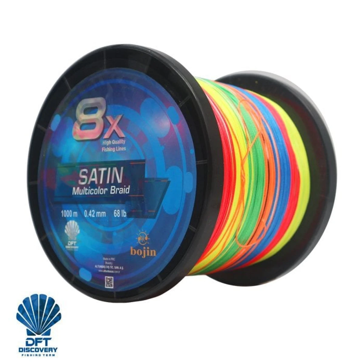 DFT Bojin 8X Satin M.Color İp Misina  0.18mm 1000m
