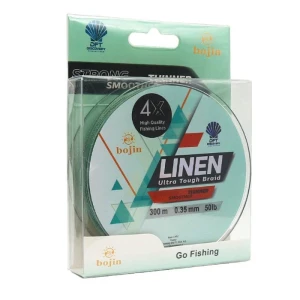 DFT Bojin 4X Linen İp Misina 0.22 mm 300 m Yeşil