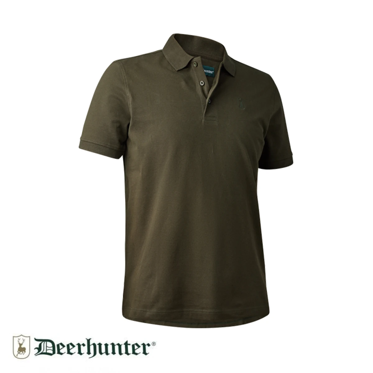 DEERHUNTER Polo Yaka K.Kollu Yeşil Tişört - XXL