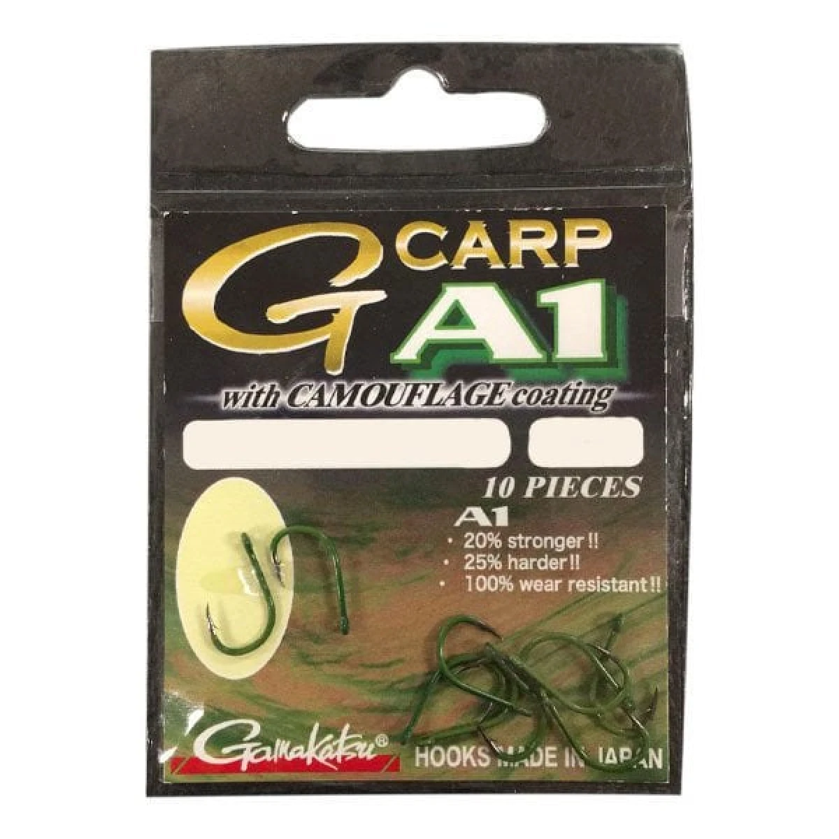 GAMAKATSU A1 G-Carp Camo Green Olta İğnesi 8 Numara
