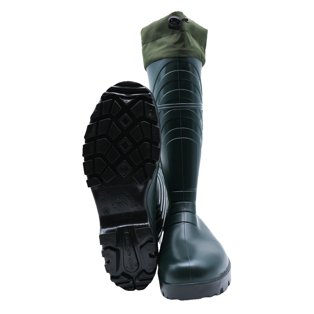 DFT Hunter Yeşil PVC Konçlu Çizme No: 45 (Çift) 