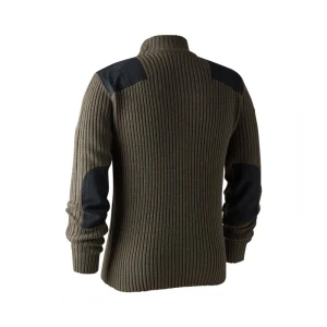 DEERHUNTER Rogaland Yarım Fermuarlı Kahve Kazak  - S