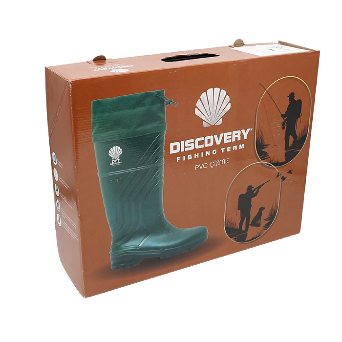 DFT Hunter Yeşil PVC Konçlu Çizme No: 45 (Çift) 