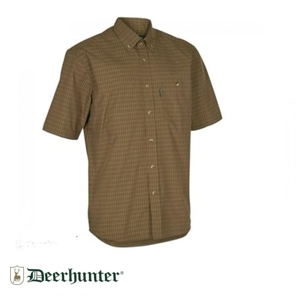S.K.DEERHUNTER Nıkhıl Red Kareli Kısa Kol Gömlek - 39/40