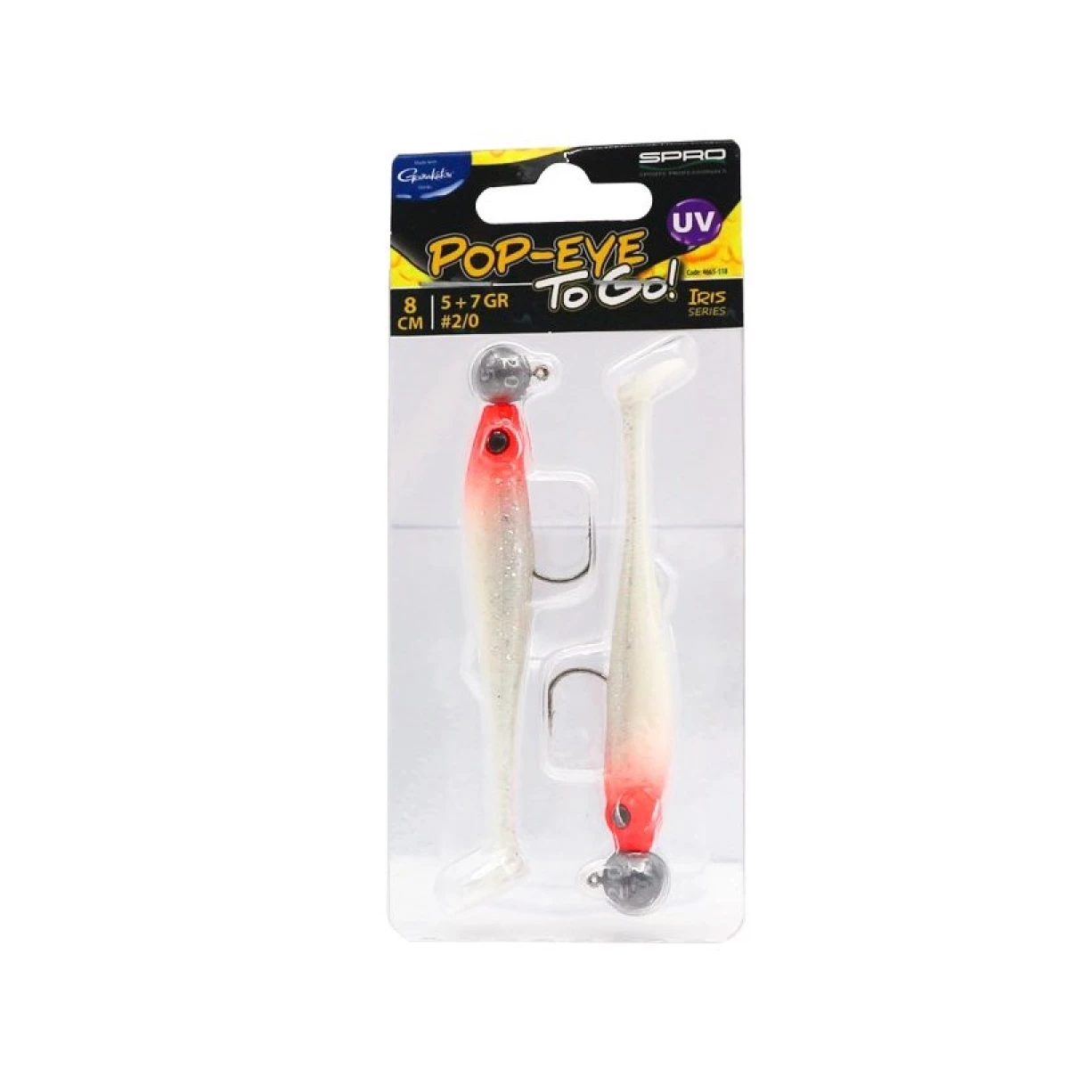 SPRO Pop-Eye To Go 8 cm UV Minnow 5+7 G 1/2