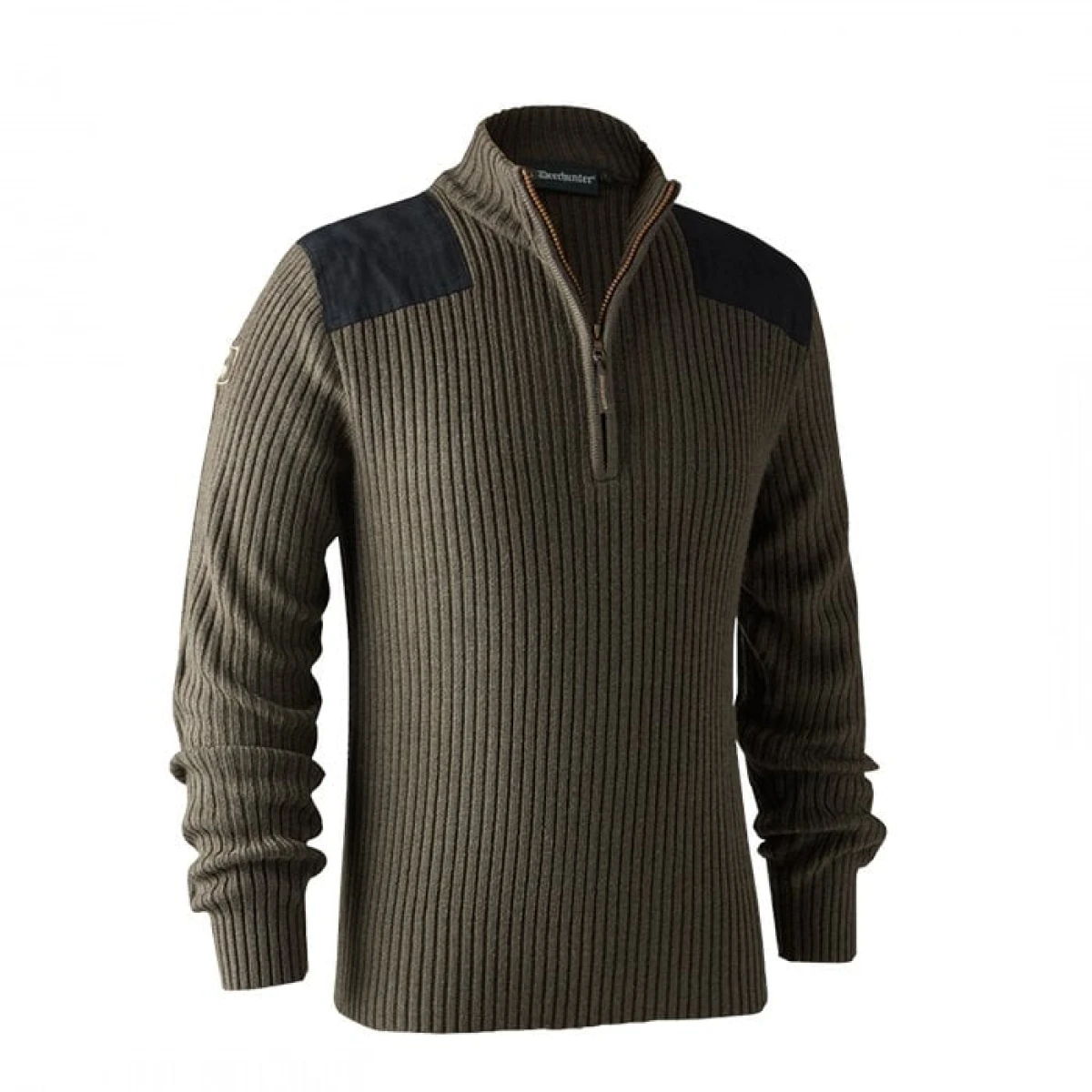 DEERHUNTER Rogaland Yarım Fermuarlı Kahve Kazak  - 2XL