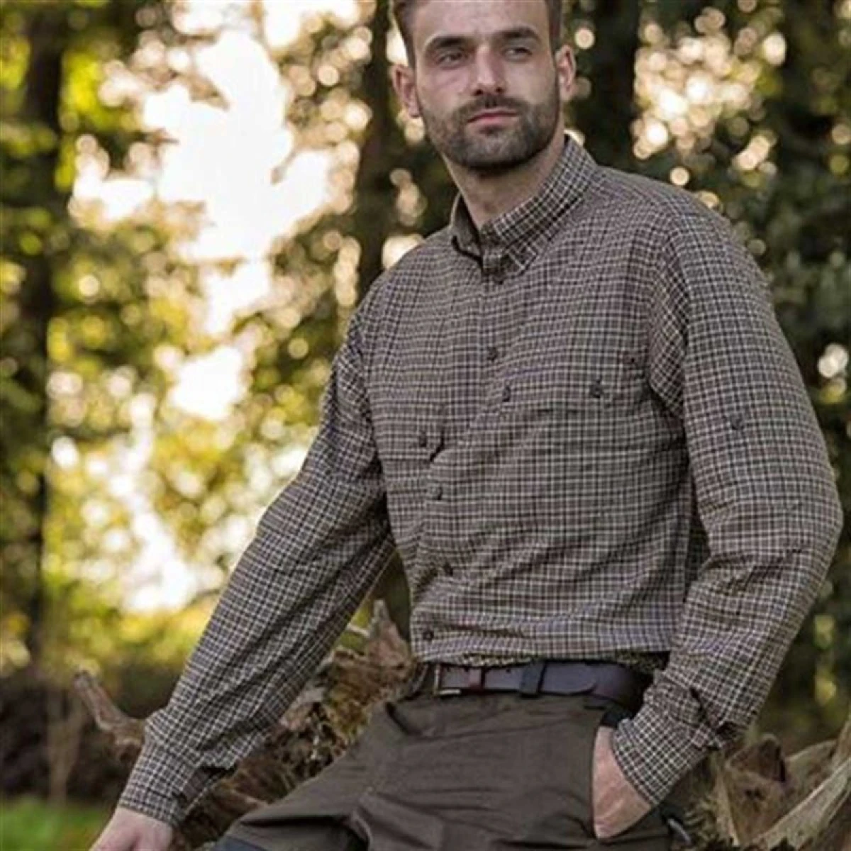S.K.DEERHUNTER Tucker 399 Bamboo Uzun Kol Gömlek  - 43/44