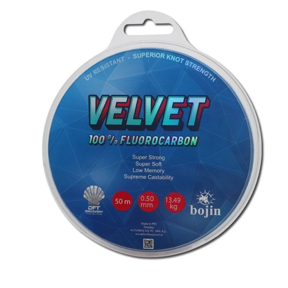 DFT Bojin Velvet Fluorocarbon 50 m 0.20 mm Misina