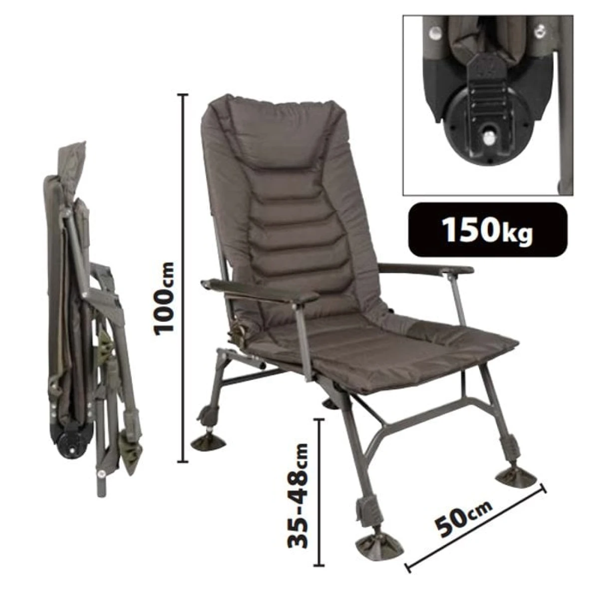 SPRO Throne 61 Kamp Sandalyesi - 150 kg