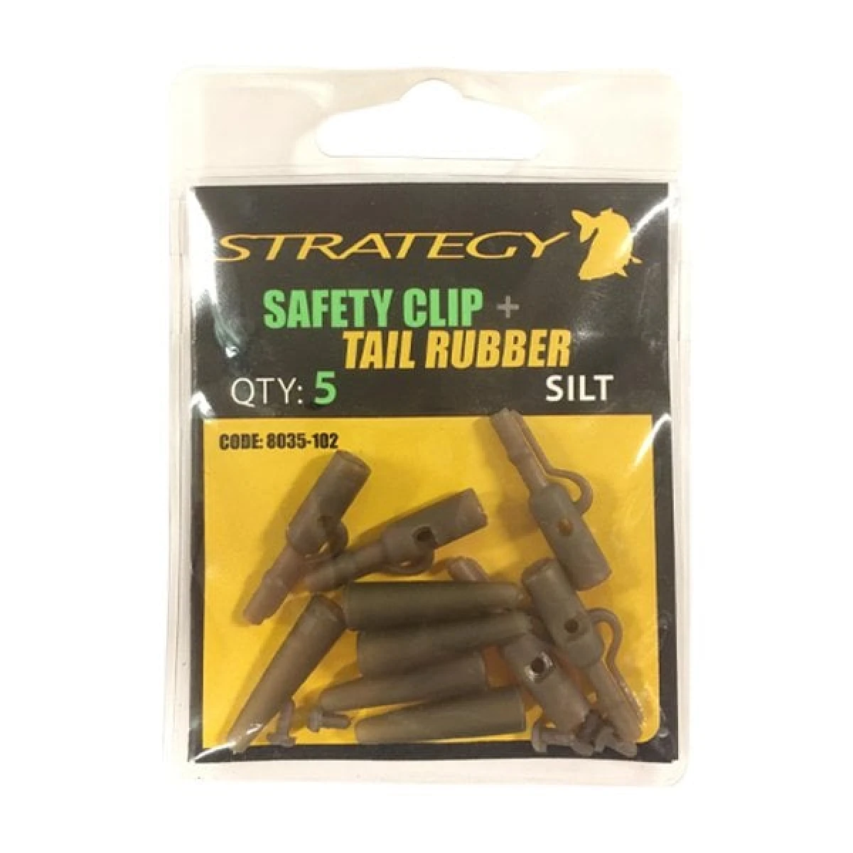 SPRO Strategy Safety Clip + Tail Rubber Silt