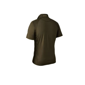 DEERHUNTER Yaka Fermuarlı K.Kollu Yeşil Tişört - XL