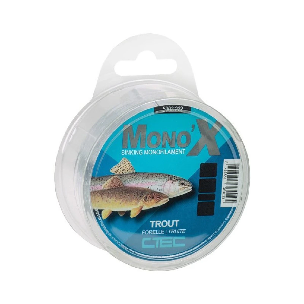 SPRO C-TEC MONO X TROUT 0.22mm 500m Misina 1/1
