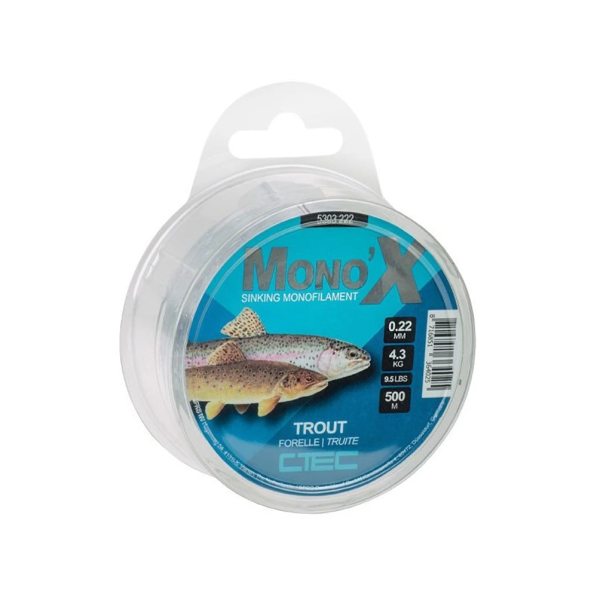 SPRO C-TEC MONO X TROUT 0.26mm 500m Misina 1/1