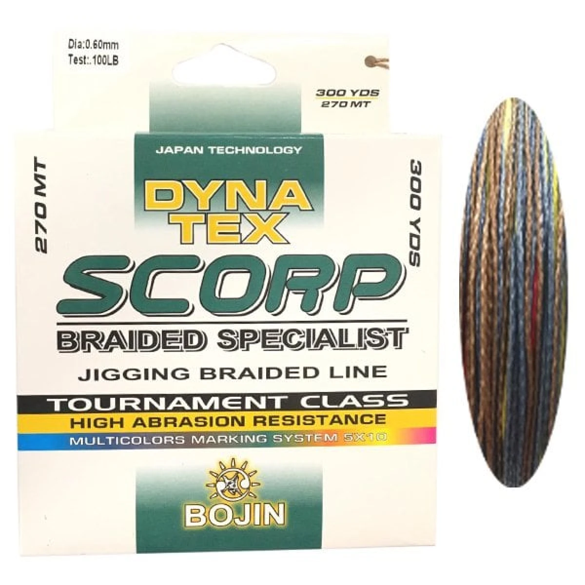 BOJIN Jigging Braided Line Örgü İp Misina 0.60 mm