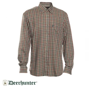 S.K.DEERHUNTER Waylon 499 Red Kareli  Uzun Kol Gömlek - 41