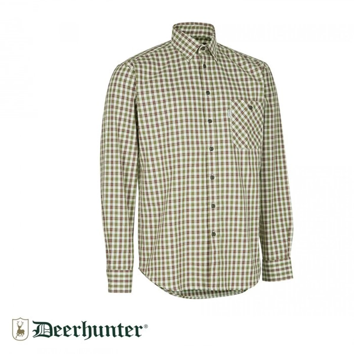 S.K.DEERHUNTER GideonYeşil Çizgili U.Kol Gömlek - 37