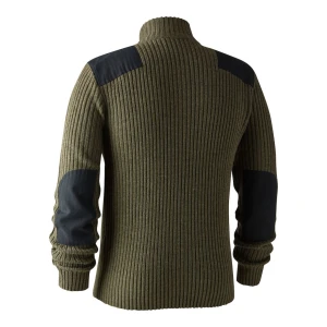 DEERHUNTER Rogaland Yarım Fermuarlı Yeşil Kazak - 2XL