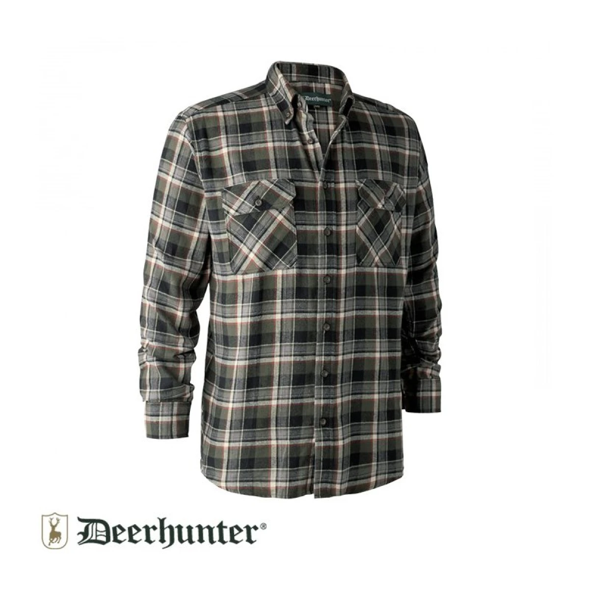 DEER HUNTER Marvin Yeşil Kareli Gömlek  - 45/46