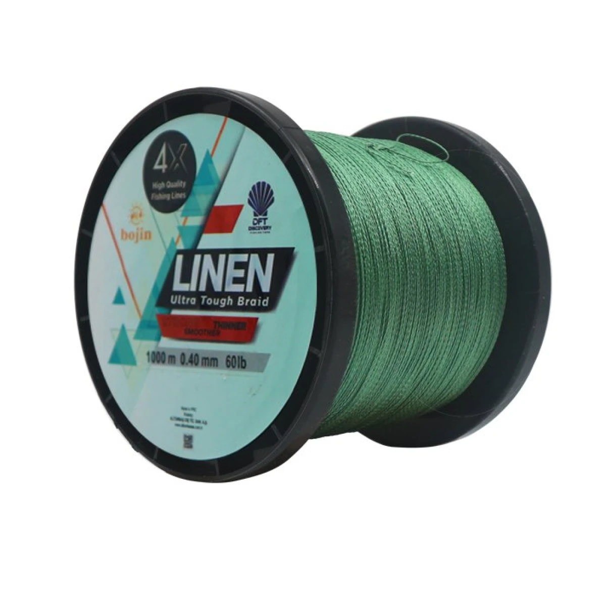 DFT Bojin 4X Linen İp Misina 1000 m  Yeşil