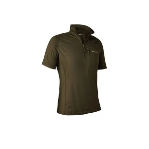 DEERHUNTER Yaka Fermuarlı K.Kollu Yeşil Tişört - 2XL