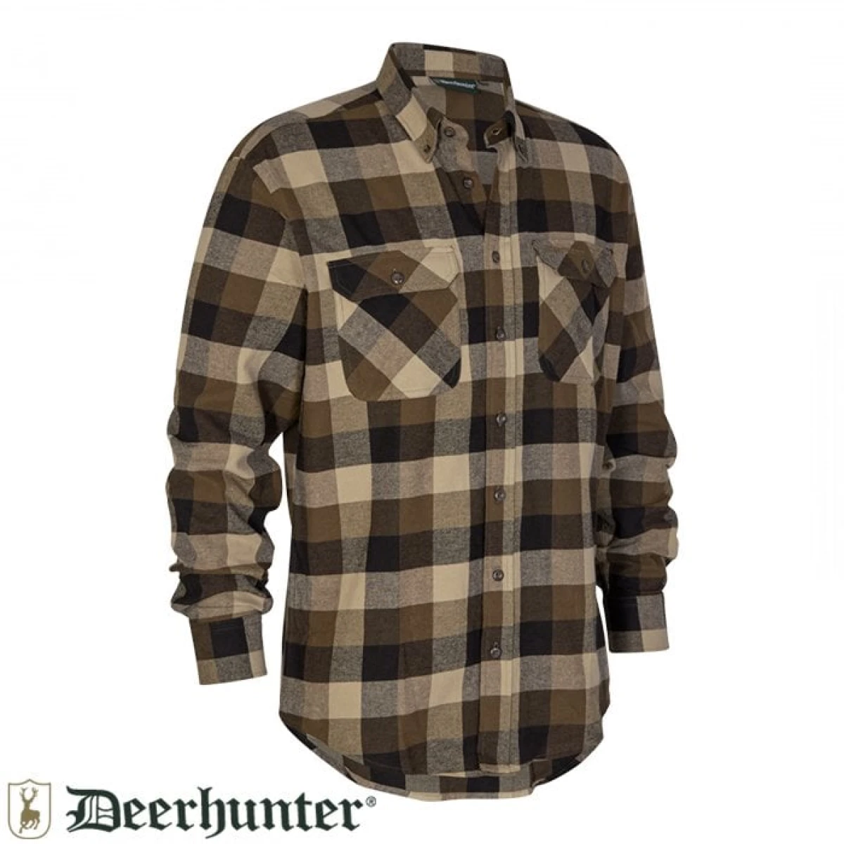 DEER HUNTER Marvin Kahverengi Kareli Gömlek  - 41/42