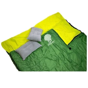 DFT Çift Kişilik(190+30)x145cm Yeşil -5°Uyku Tulum