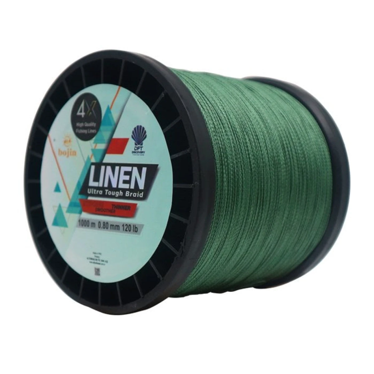 DFT Bojin 4X Linen İp Misina 1000 m  Yeşil