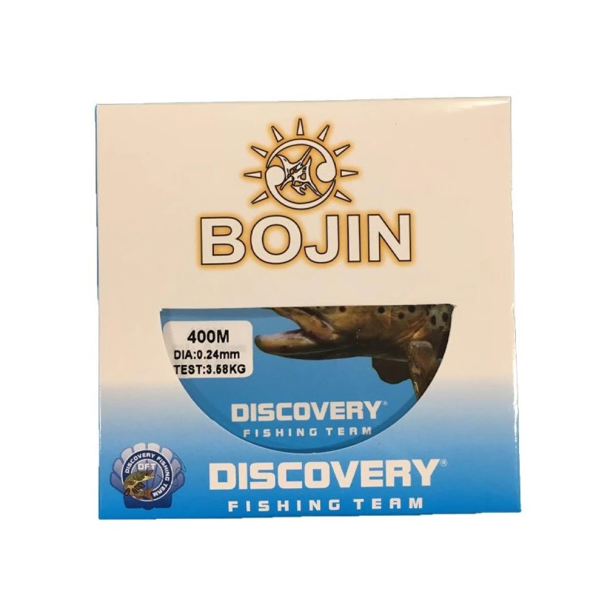 DFT Bojin  Alabalık Misinası 0.24 mm 400 m - Şeffaf 