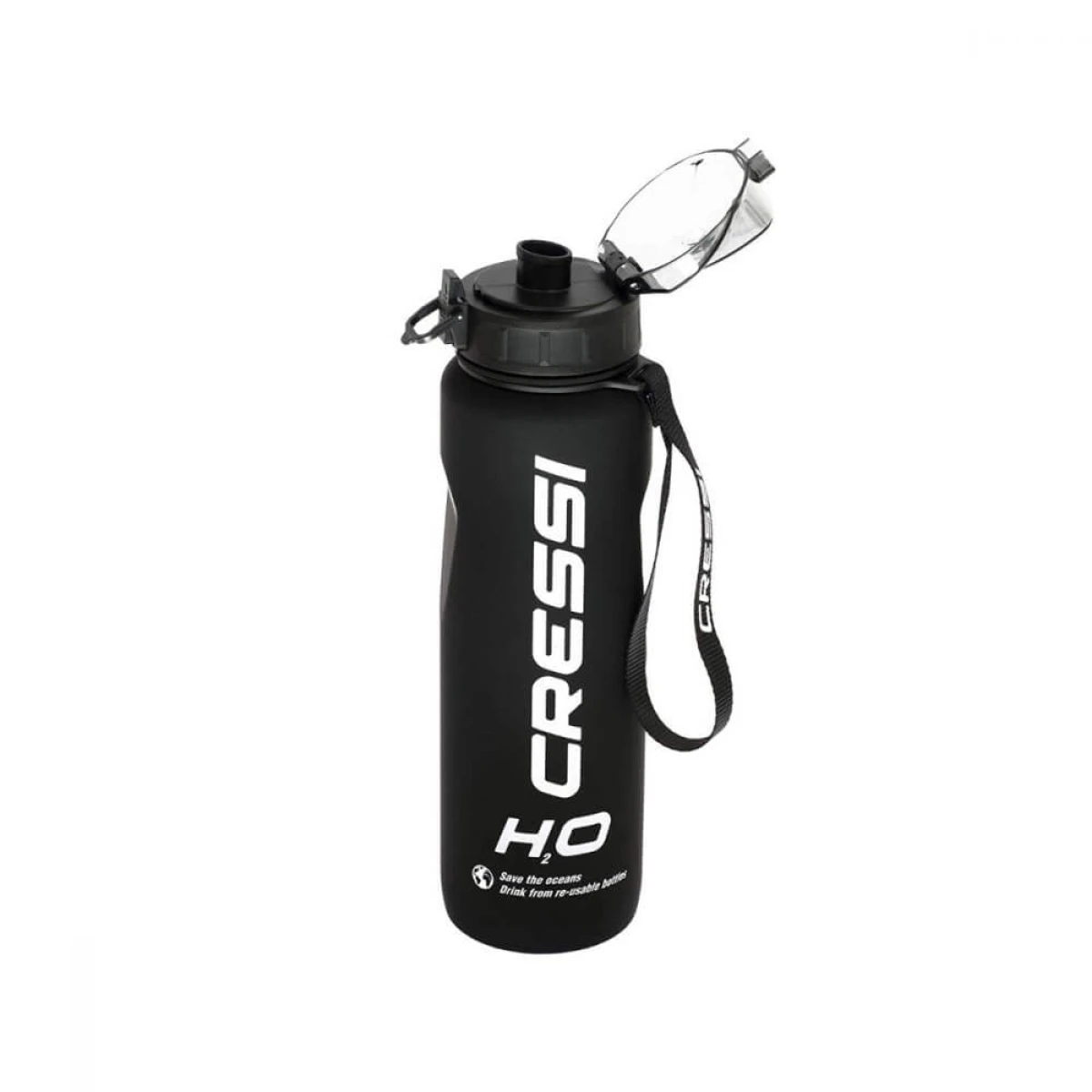 Cressi H2O Frosted Cam Termal Suluk SİYAH 1 LT