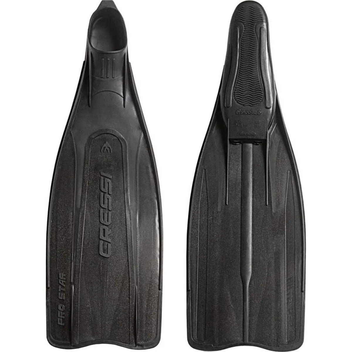 Cressi Pro Star Dalış Paleti BLACK NO:43-44