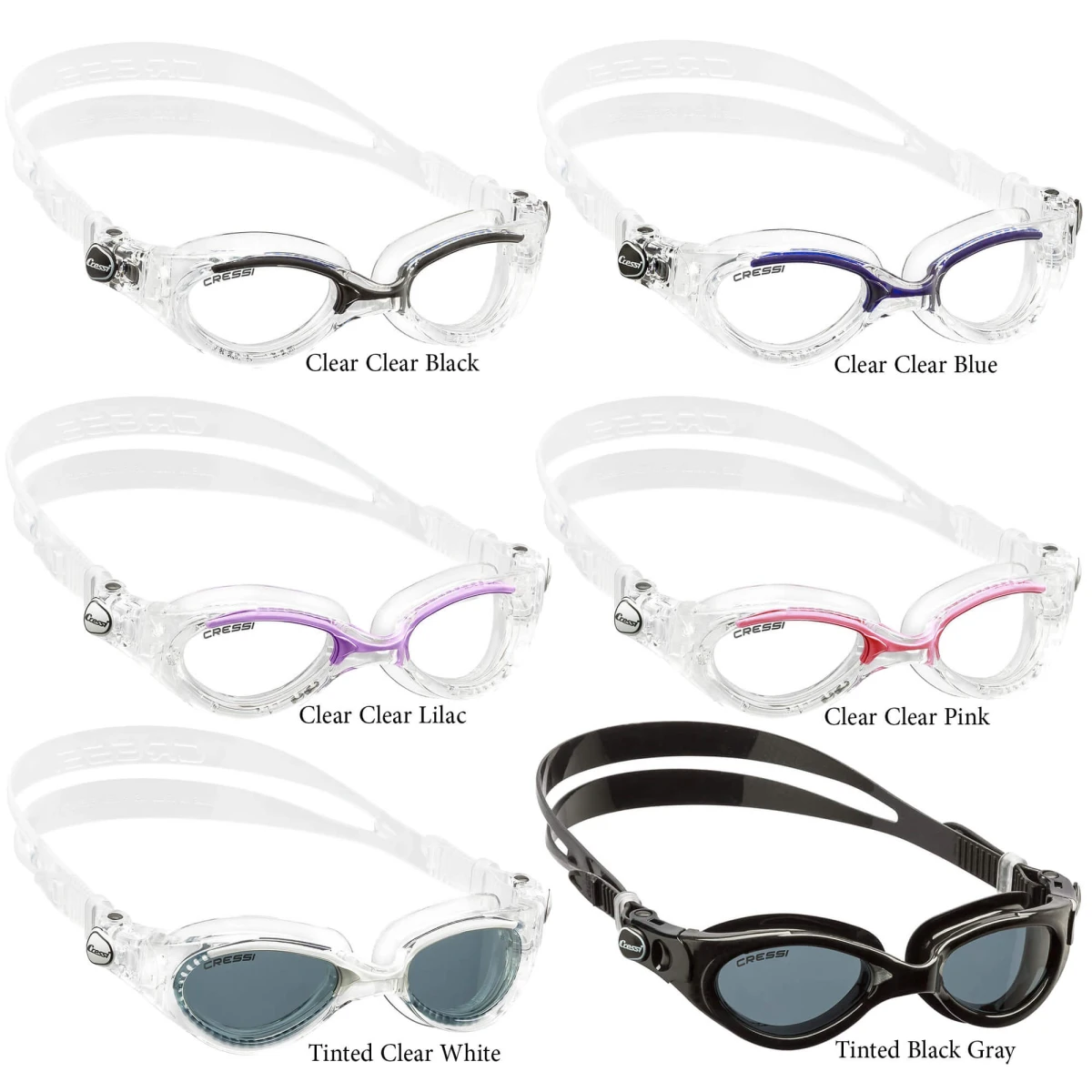 Cressi Flash Lady Deniz Gözlüğü TINTED-BLACK-GRAY