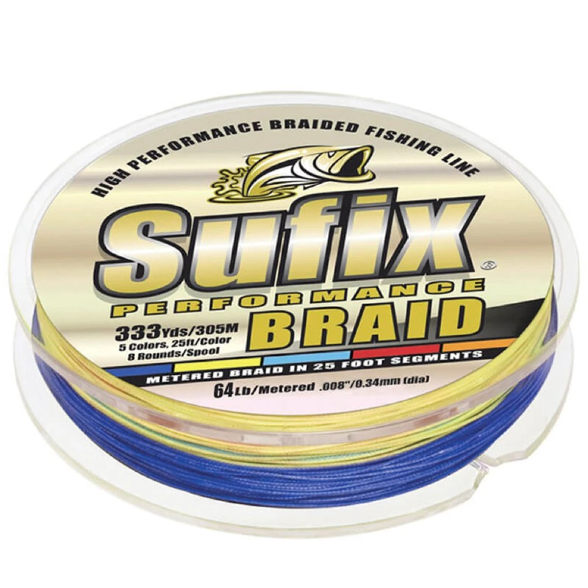 Sufix Performance Braid İp Misina MULTICOLOR 0.38MM - 300MT - 27.4KG