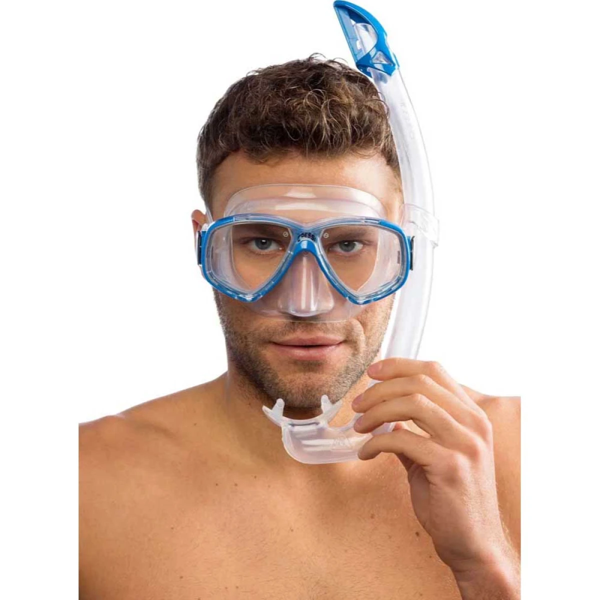 Cressi Perla Maske Mexico Şnorkel Seti CLEAR-BLUE
