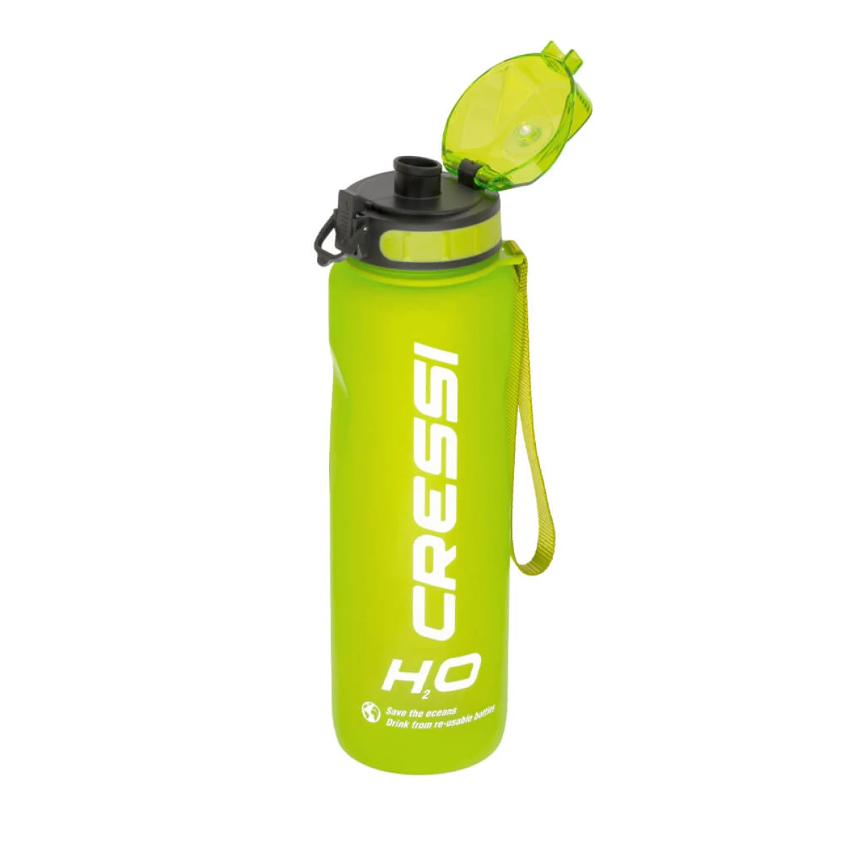 Cressi H2O Frosted Cam Termal Suluk FOSFOR YEŞİL 1 LT