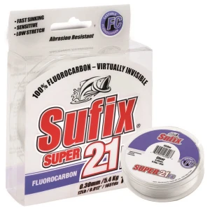 Sufix Süper 21 Fluorocarbon Misina CLEAR 0.25MM - 50MT - 5.9KG