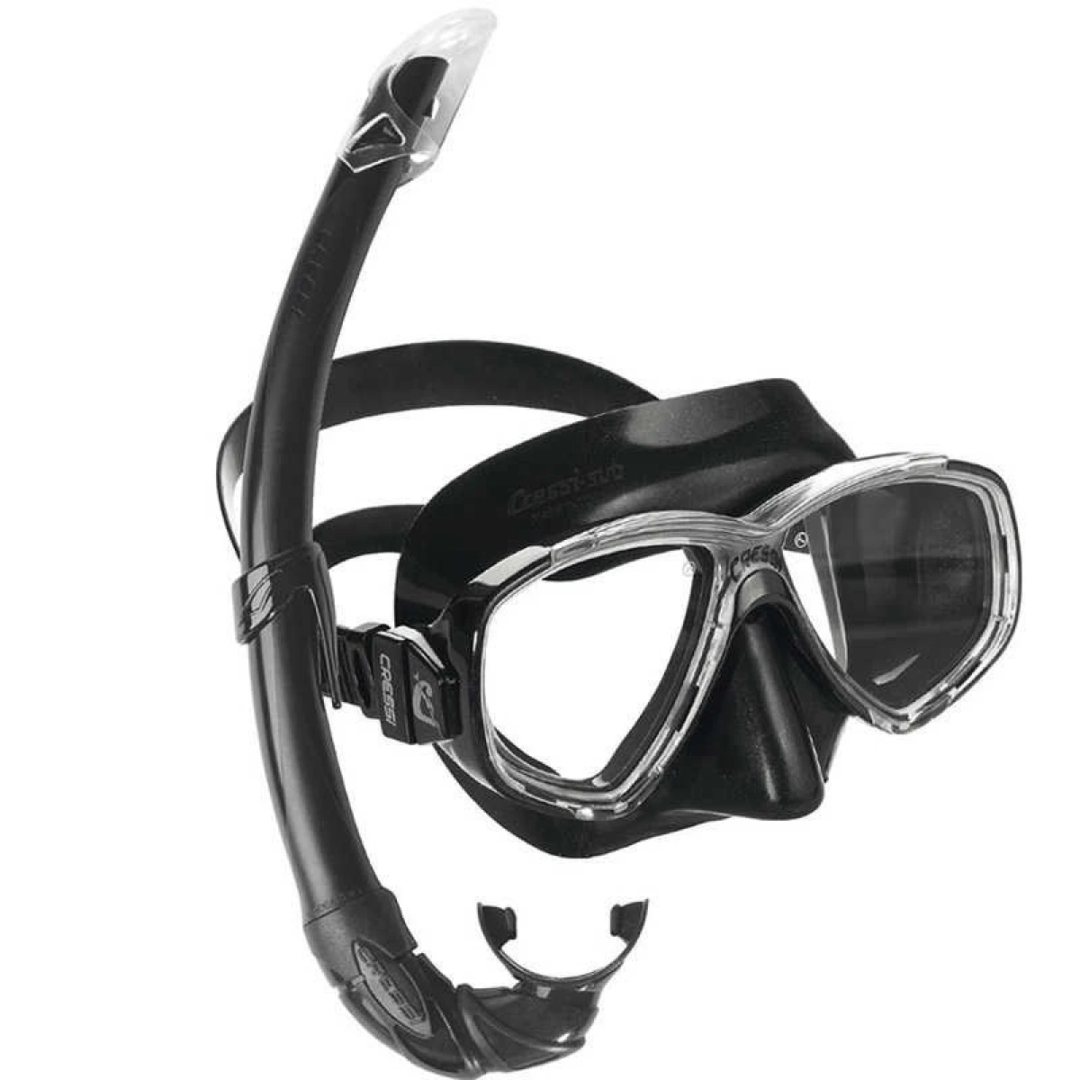 Cressi Perla Maske Mexico Şnorkel Seti BLACK