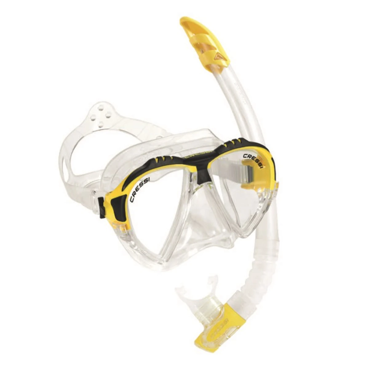 Cressi Matrix Maske Gamma Şnorkel Seti CLEAR-YELLOW