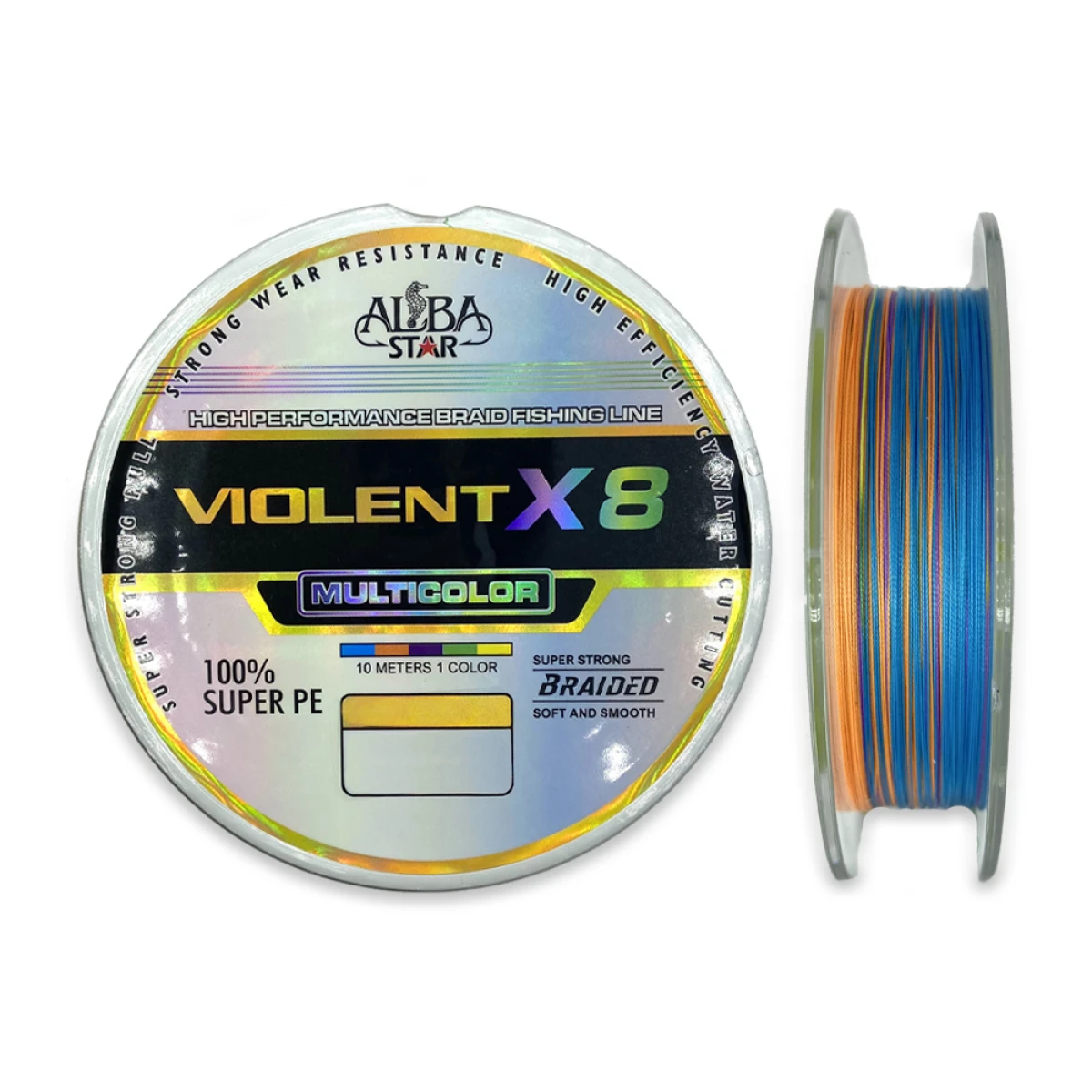 ALBA STAR Violent 8x Pe Olta Misinası MULTICOLOR 0.21MM - 150MT - 19.60KG