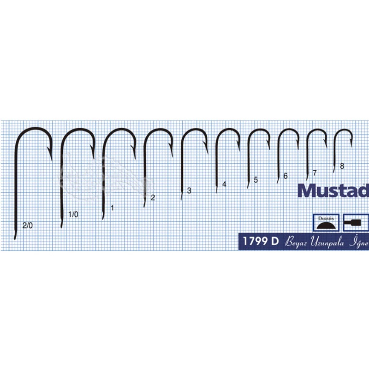Mustad Olta İğnesi 1799D 100lü Standart NO:7