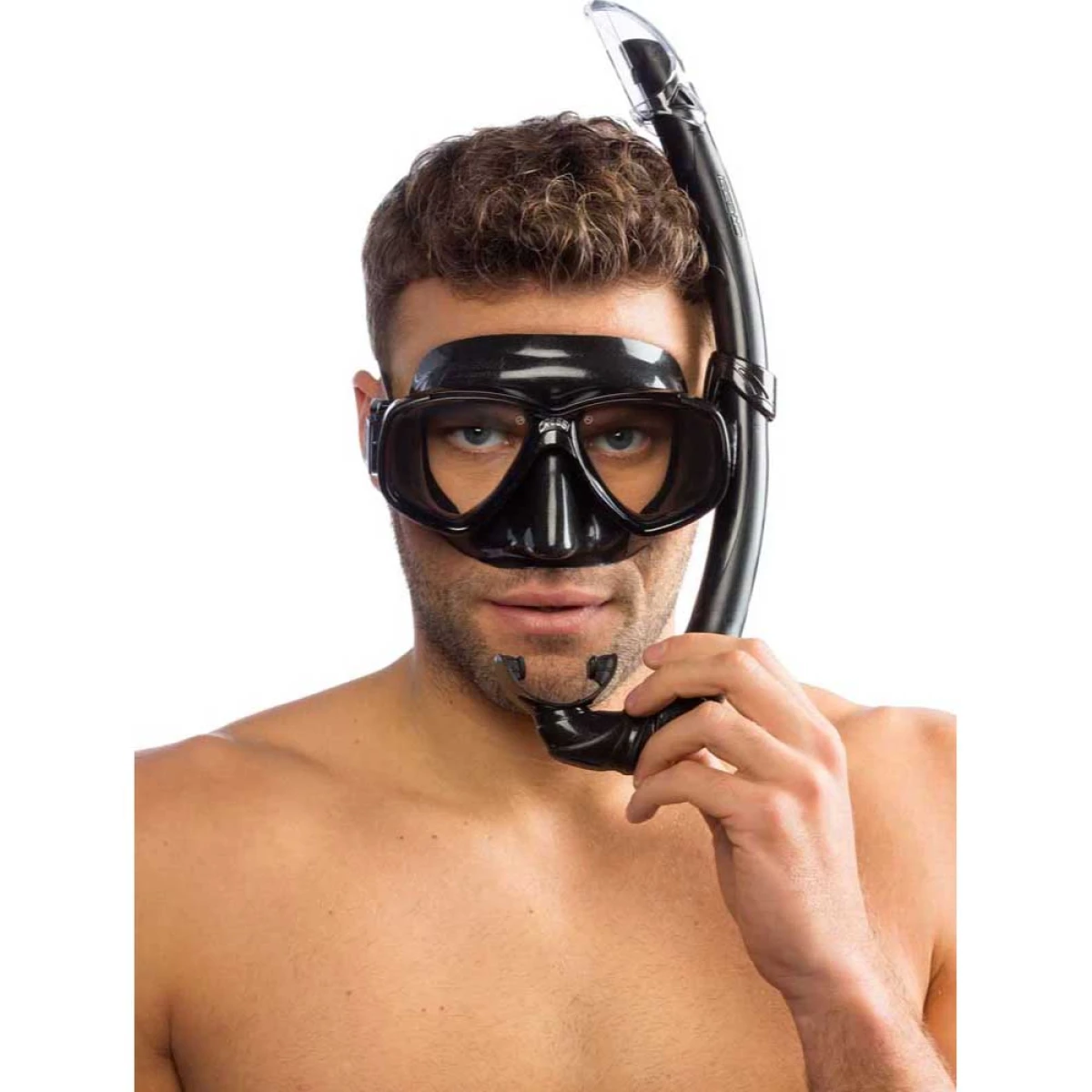 Cressi Perla Maske Mexico Şnorkel Seti BLACK