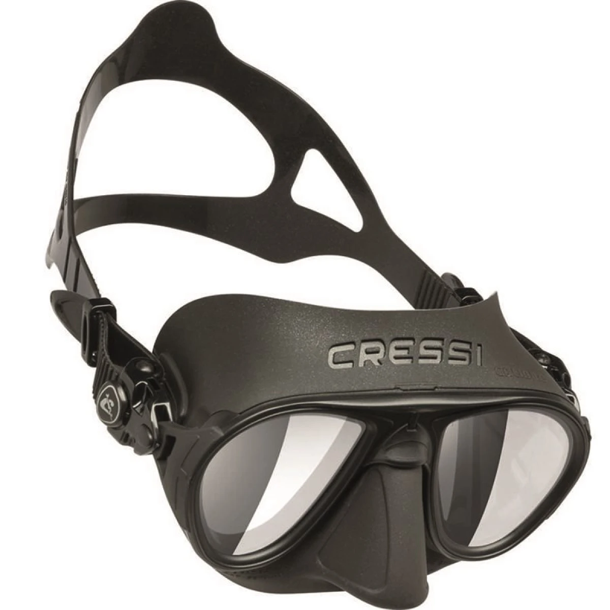 Cressi Calibro Dalış Maskesi BLACK-BLACK-HD LENS