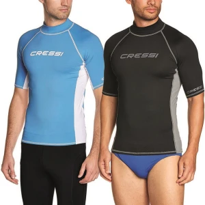 Cressi Rash Guard Man Kısa Kollu T-Shirt BLACK-GREY NO:4 - L