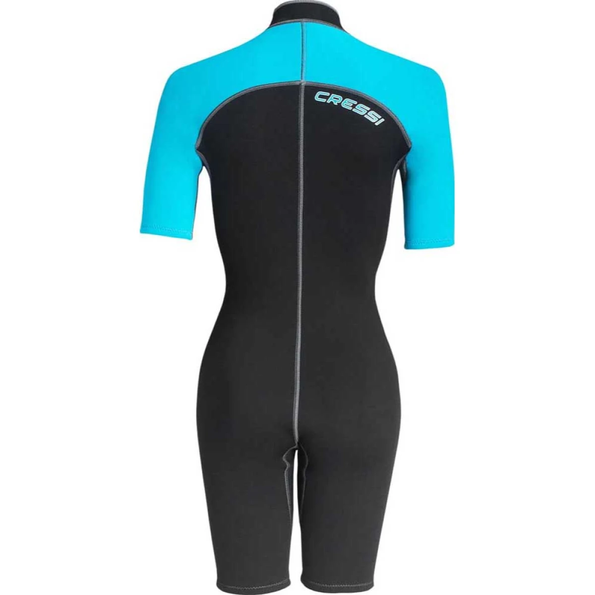 Cressi Lido Lady Shorty Dalış Elbisesi BLACK - AQUAMARINE 2MM - XL